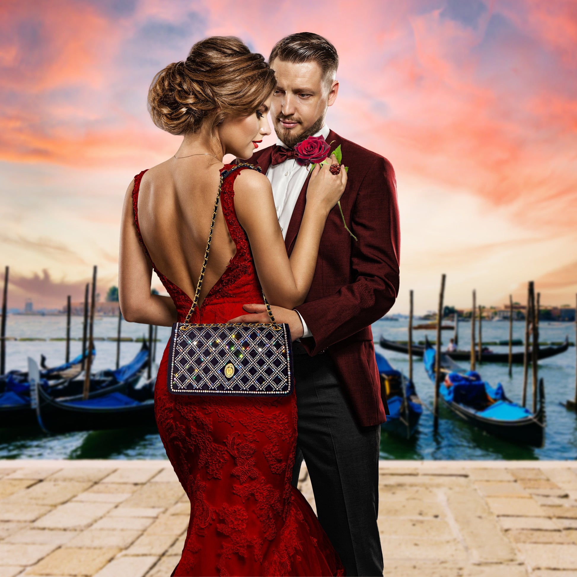 La Franca Lux Collection Shoulder Handbag