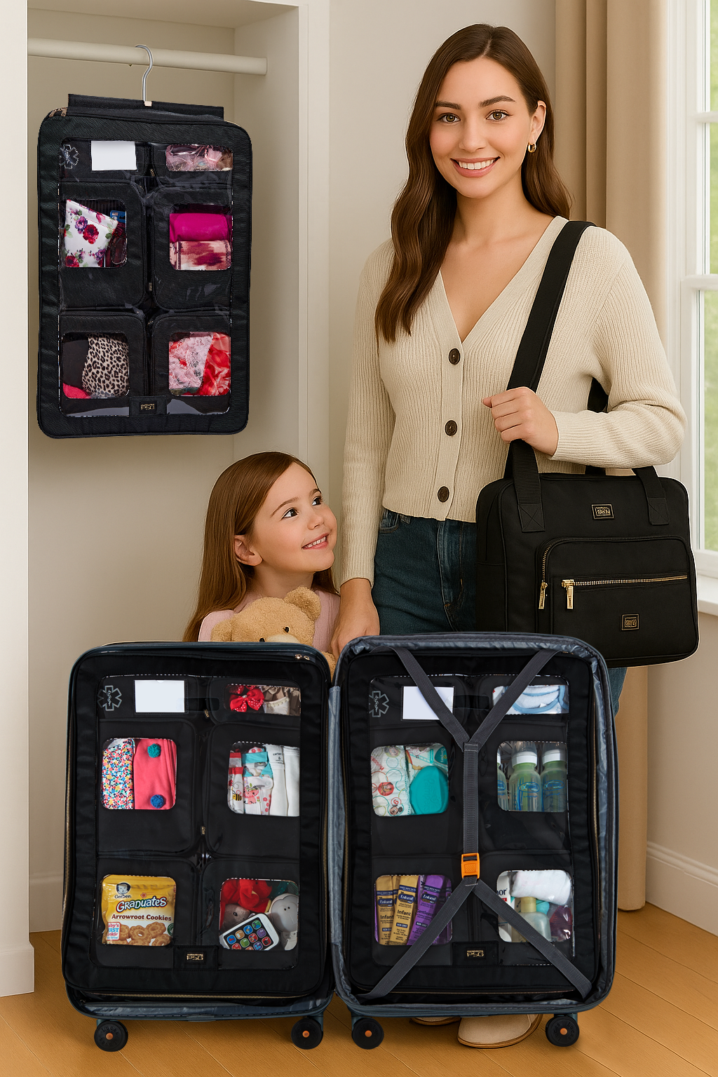 Bag Suitcase Closet Carry-on Closet Suitcase With Shelves Luggage