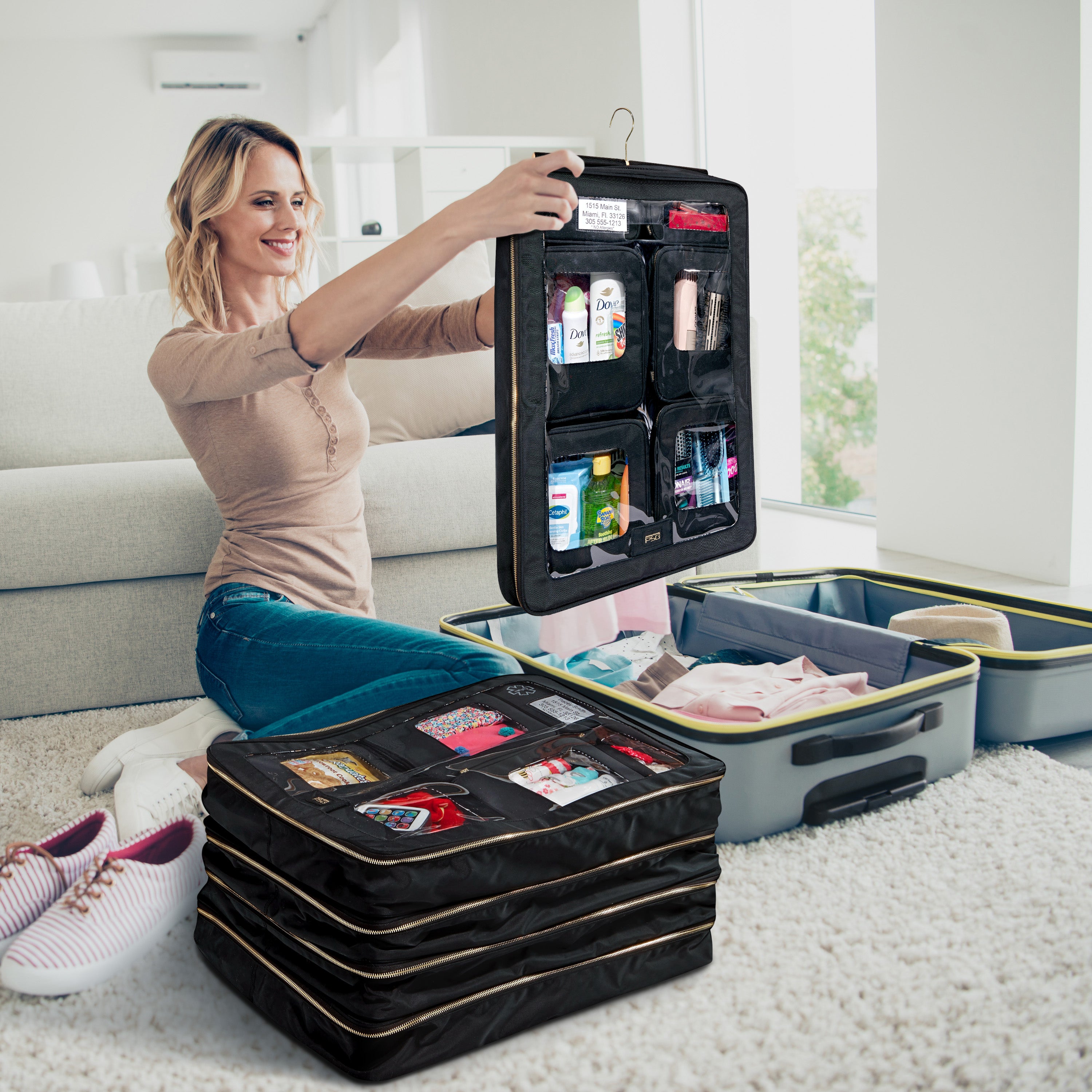 Introducing our new Luggage Insert! PACK, SNAP AND GO! Our "patented" Luggage Insert is a game-changer for travel.